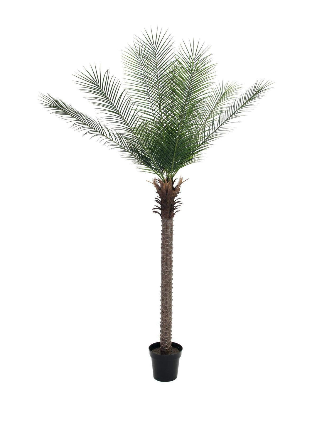 artplants.de Deko Phönix Palme, getopft, Deluxe, 220cm, wetterfest - Kunstpalme - Palme künstlich