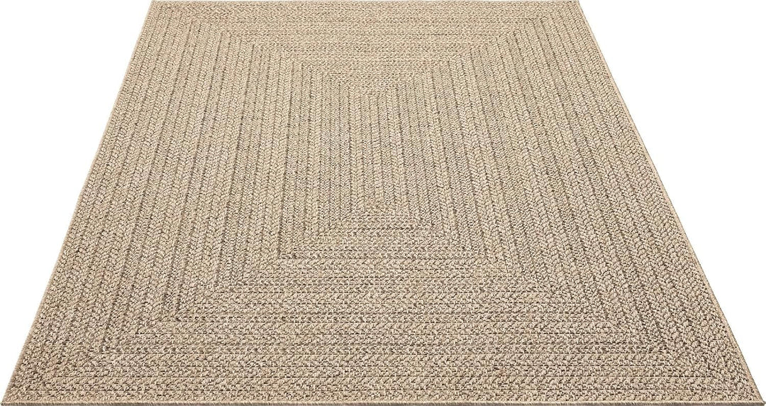 Mia´s Teppiche Soil - wetterfester In- und Outdoor Teppich im Natürlichem Jute-Look, wetterfest, gee