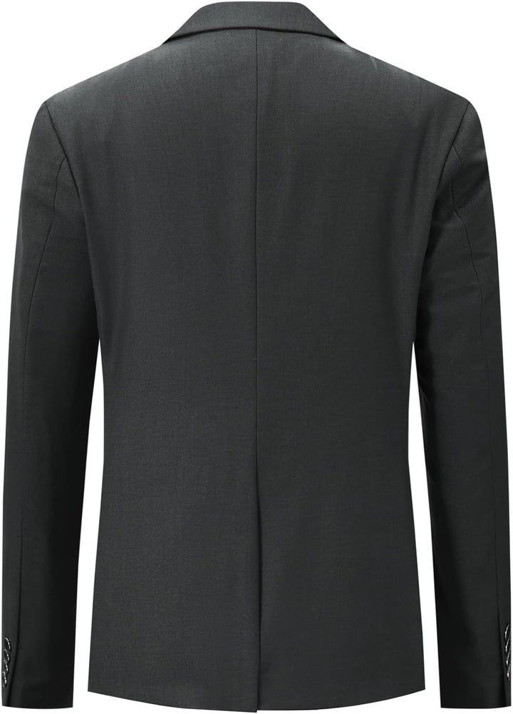 Allthemen Anzug Herren Anzüge Slim Fit 2 Teilig Business Herrenanzug Sakko Hose L Grau, L Grau