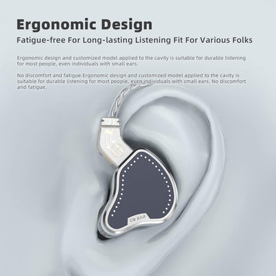 Yinyoo KBEAR Pecker Kabelgebundene Ohrhörer, Bequeme In-Ear-Kopfhörer mit Mikrofon ergonomische Spit