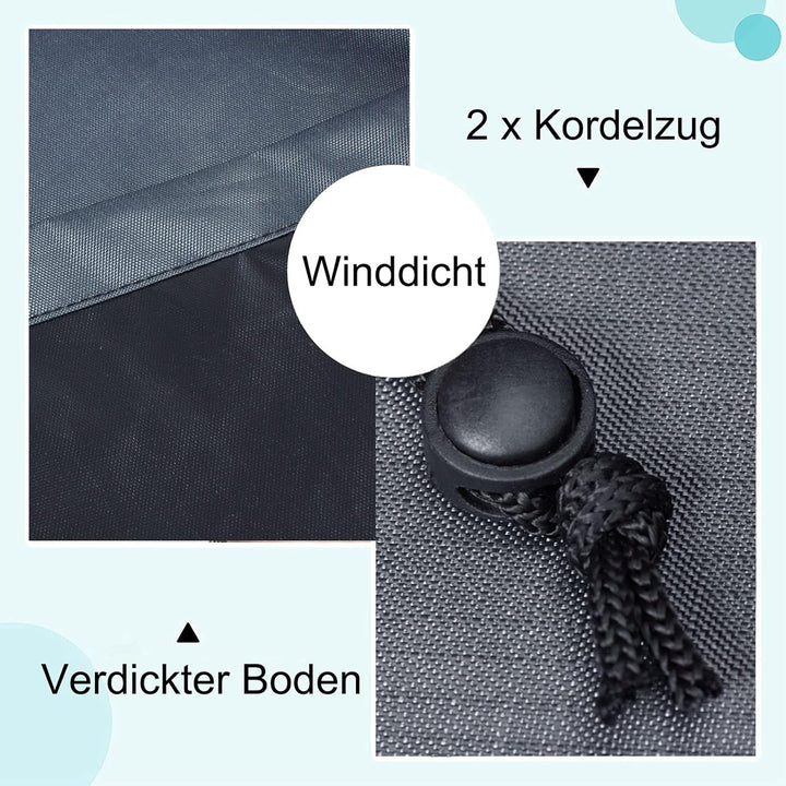 Hochwertige Whirlpool-Abdeckung, 200x200x30cm, quadratischer Allwetter-Garten-Whirlpool-Abdeckung au