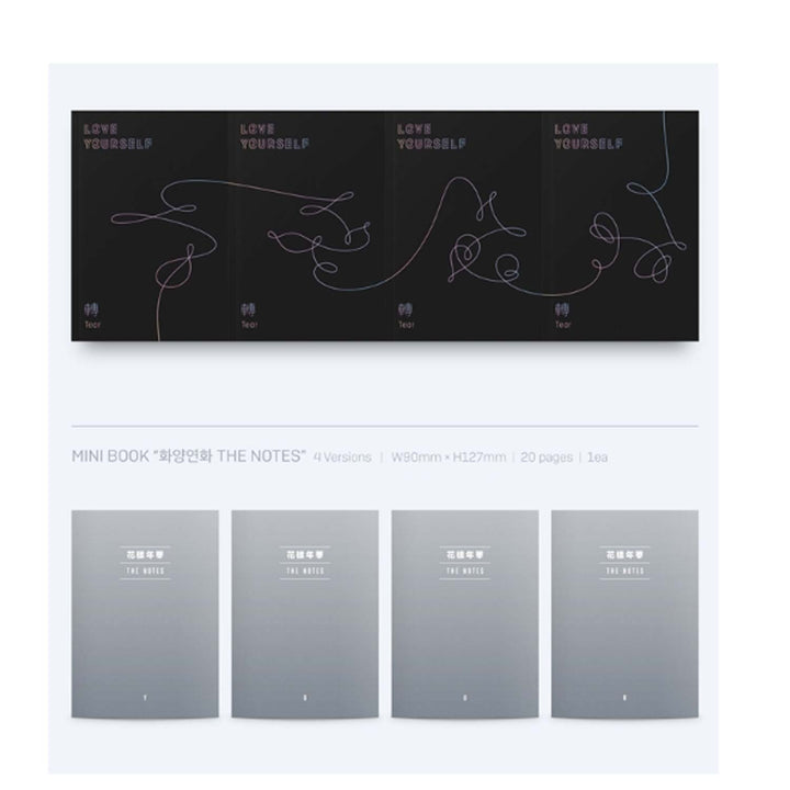 BTS 3rd Album - LOVE YOURSELF 轉 TEAR [ U ver. ] CD + Photobook + Mini Book + Photocard + Standing Ph