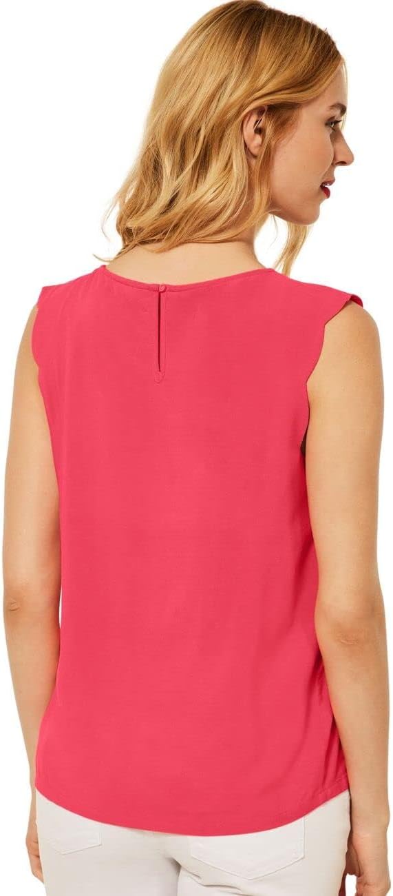 STREET ONE Damen Blusentop 36 Intense Coral, 36 Intense Coral