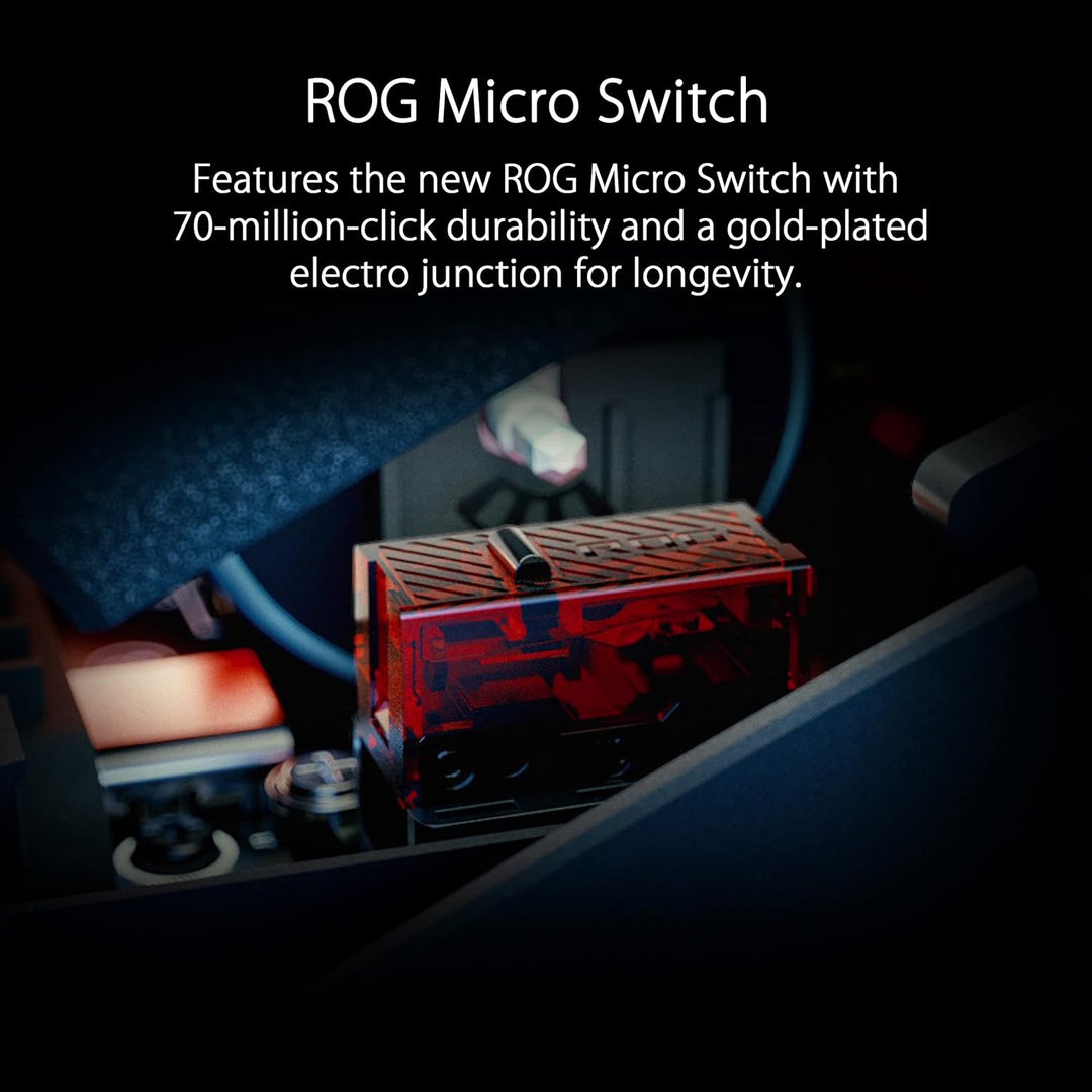 ASUS ROG Spatha X Gaming Maus (kabellos, kabelgebunden, magnetische Ladestation, 12 programmierbare