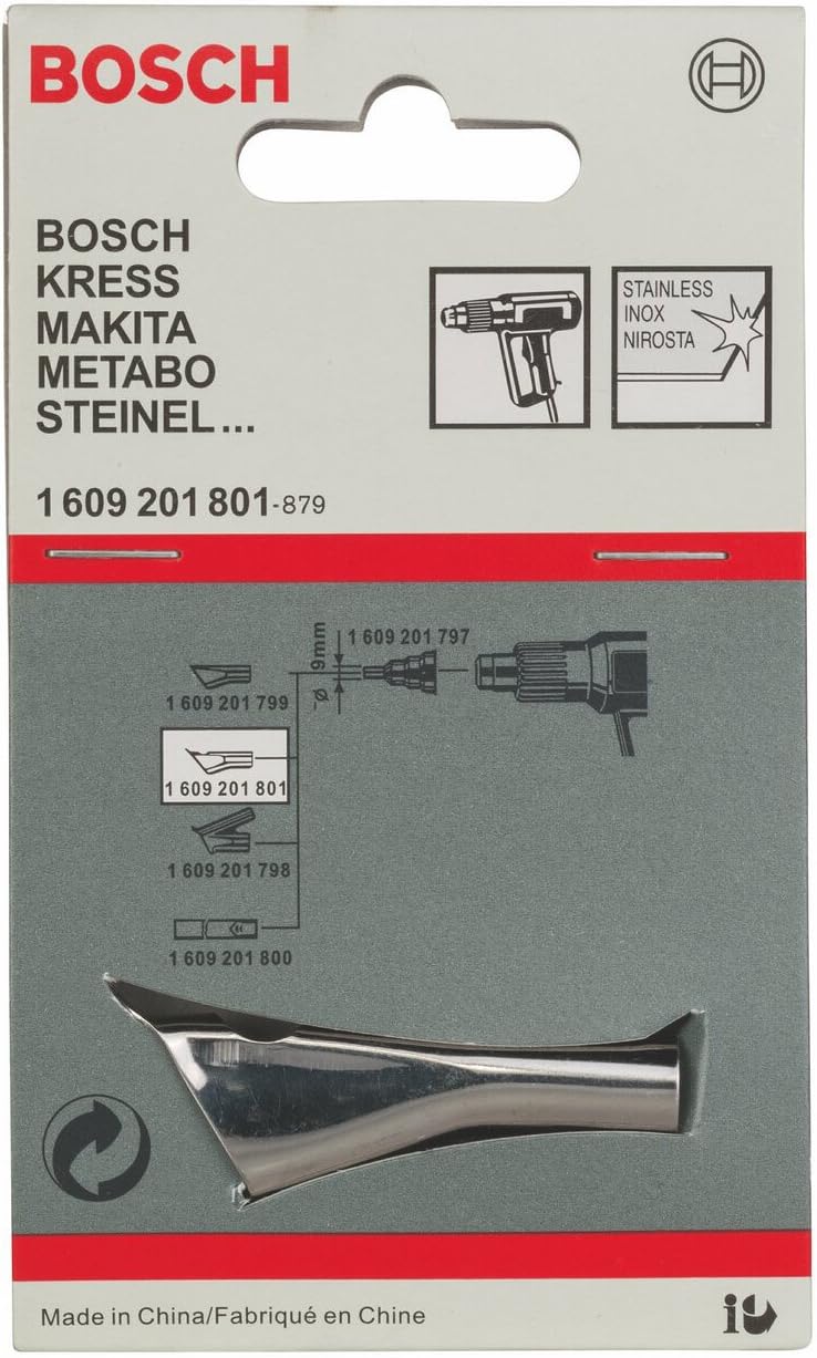 Bosch Accessories Professional Zubehör 1609201801 Schweissdüse 10 mm Grau