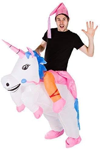 Bodysocks® Aufblasbares Einhorn Kostüm für