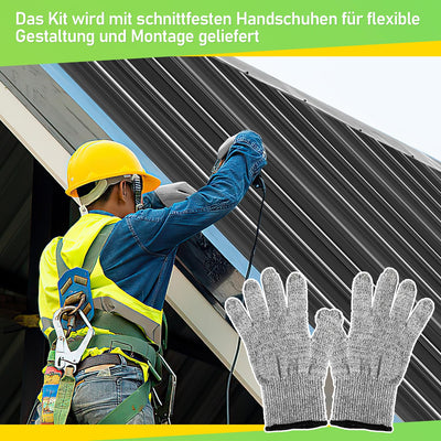 Ansobea Profilblech 24x Trapezblech Dachplatten Wellblechplatten für Dach 129x46cm = 14m² Metall Dac