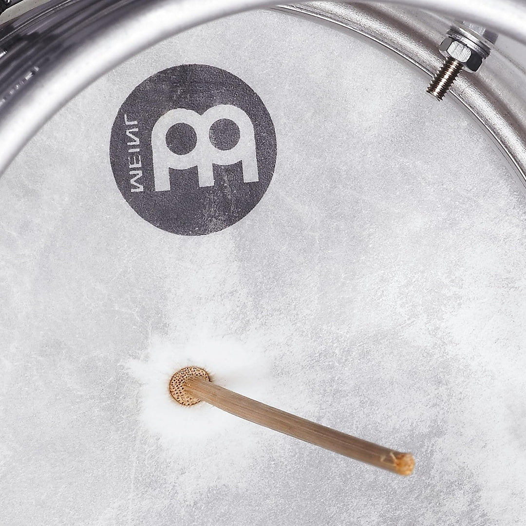 Meinl Percussion QW6 Aluminium Cuica, 15,24 cm (6 Zoll) Durchmesser, silber