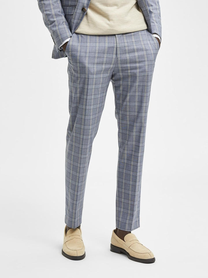 Selected Homme Herren Slhslim-timelogan Blu SND Chk TRS B Noos Hose, 44