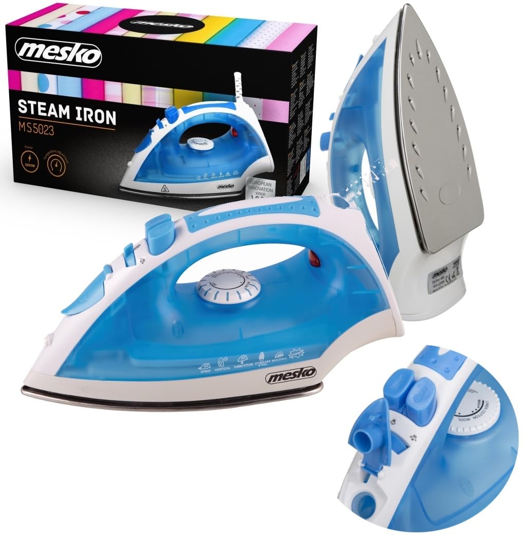Mesko MS 5023 Eisenstahlsohle 2200 W blau, mehrfarbig