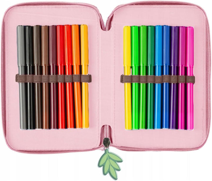 Goldkids - Federmäppchen 3 Fächer - Mäppchen für Mädchen und Jungen - Federmappe 3-Fach Federtasche