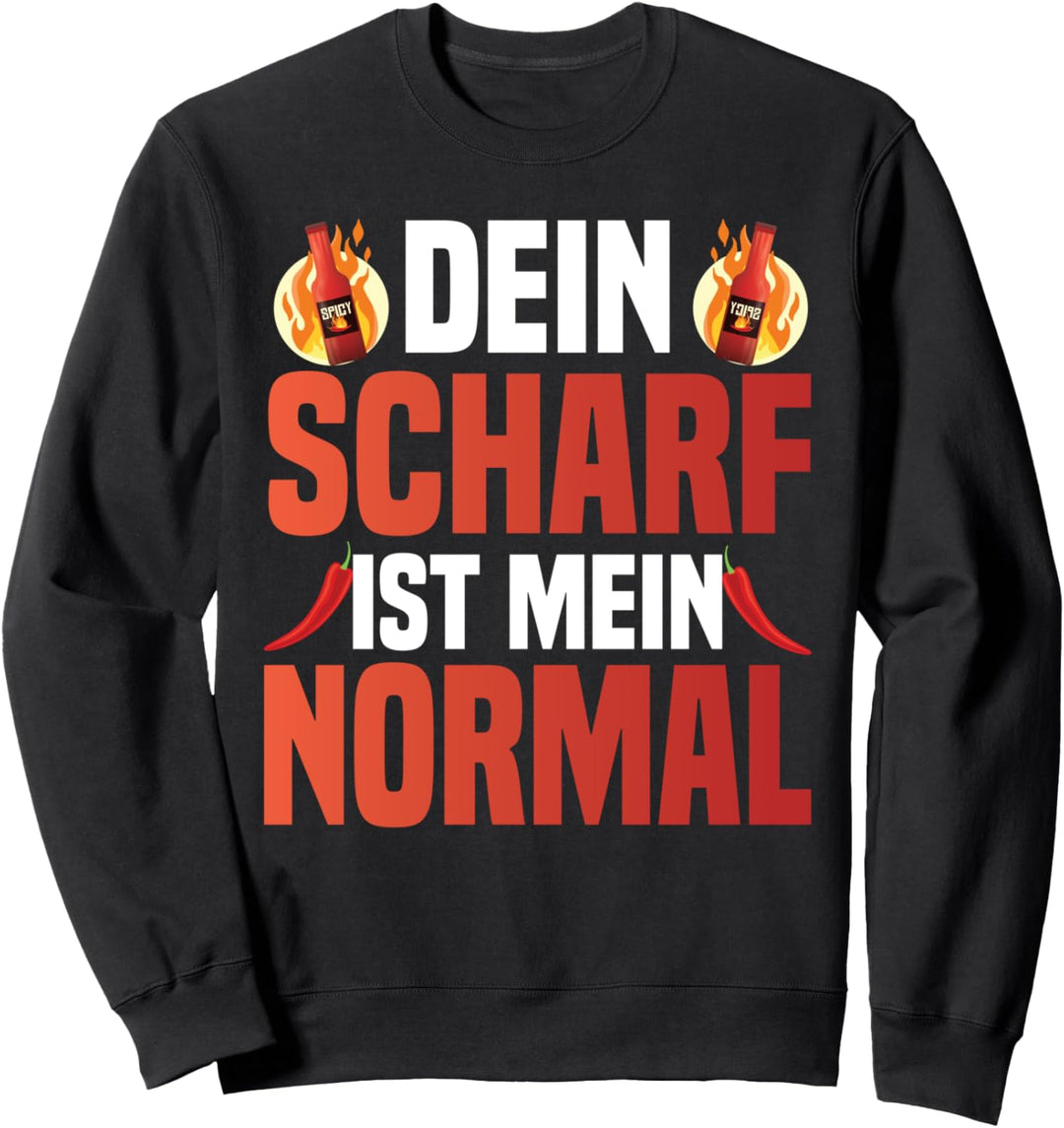 Scharf Chili Chilli Scharfes Essen Scoville Lustig Sweatshirt