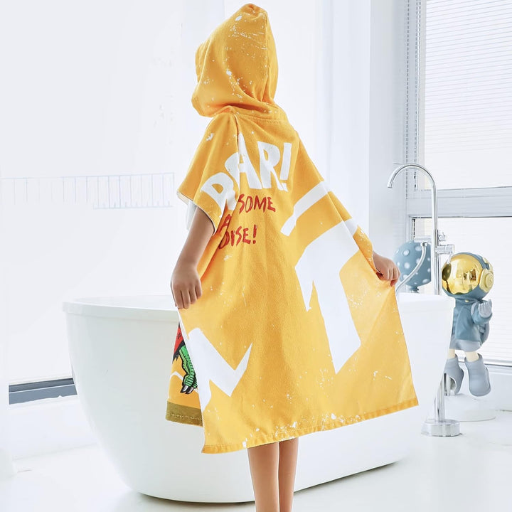 KAKU NANU Badetücher Badehandtuch Kinder, Exquisites Muster Bademantel Badeponcho Badeponcho Kinder