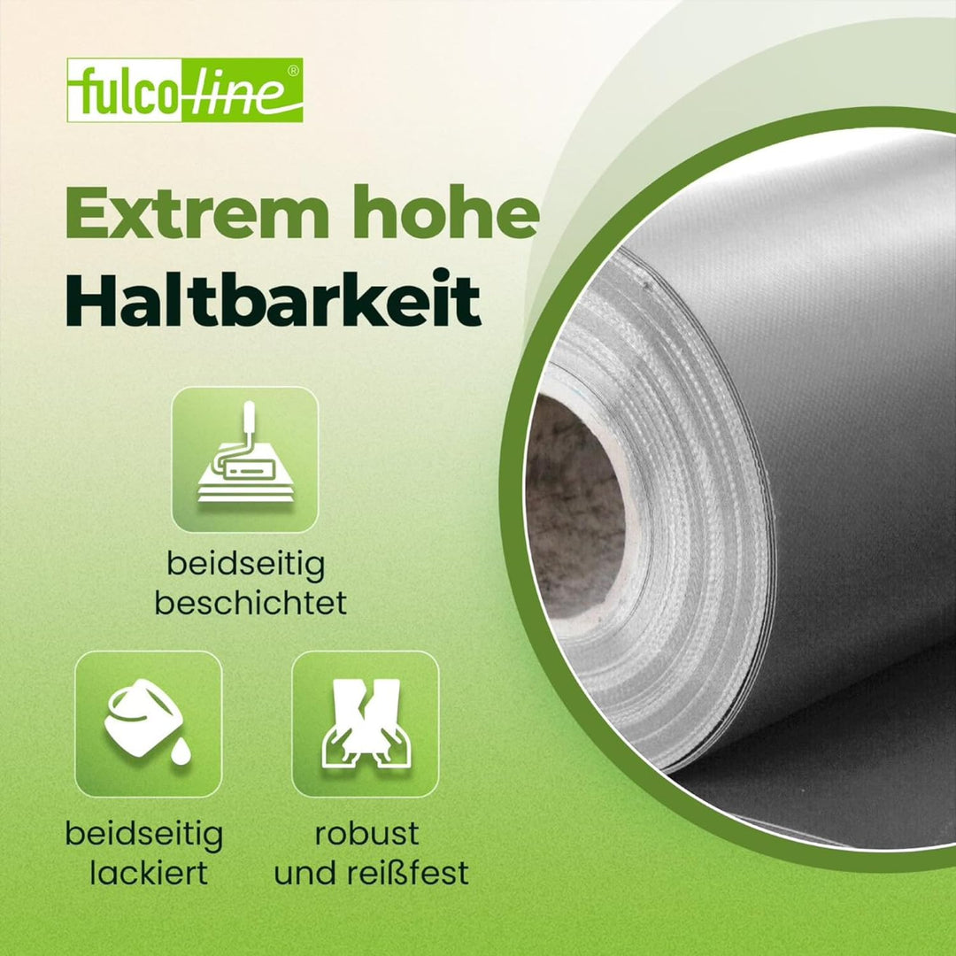 LKW Plane, 700 g, Ösen alle 50 cm mit Saum mit Wunschmass (Dunkelgrau, 3,00 m x 6,00 m) Dunkelgrau 3