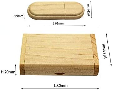 Anloter Wood Flash Drives 5 Pack Wooden USB Drive 32GB USB 2.0 Thumb Drive USB Flash Drive Wooden Me