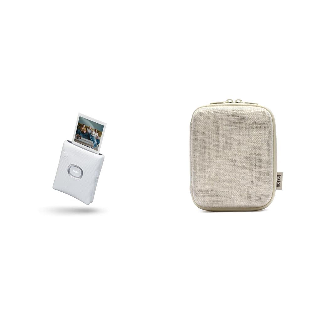 instax Square Link Smartphone Printer, Ash White Square LINK Smartphone Printer Case, Weiss