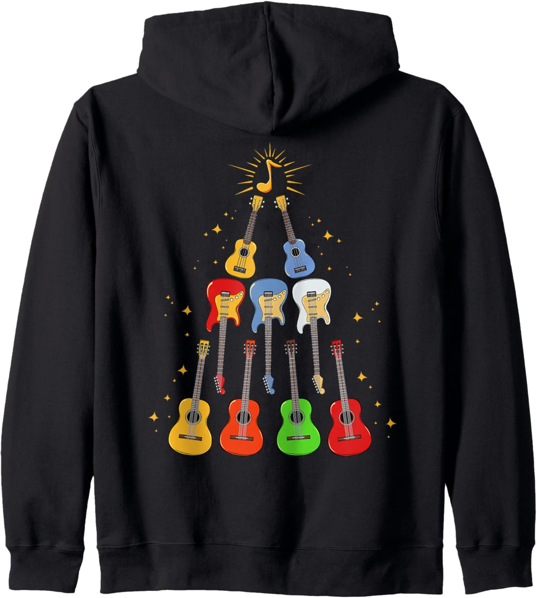 Weihnachtsbaum Gitarre Musik Tannenbaum Weihnachten Lustig Kapuzenjacke