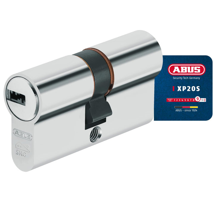 ABUS Profilzylinder XP20SN 40/60 inklusive Sicherungskarte &amp; 3 Schlüsseln, 73740, 40/60
