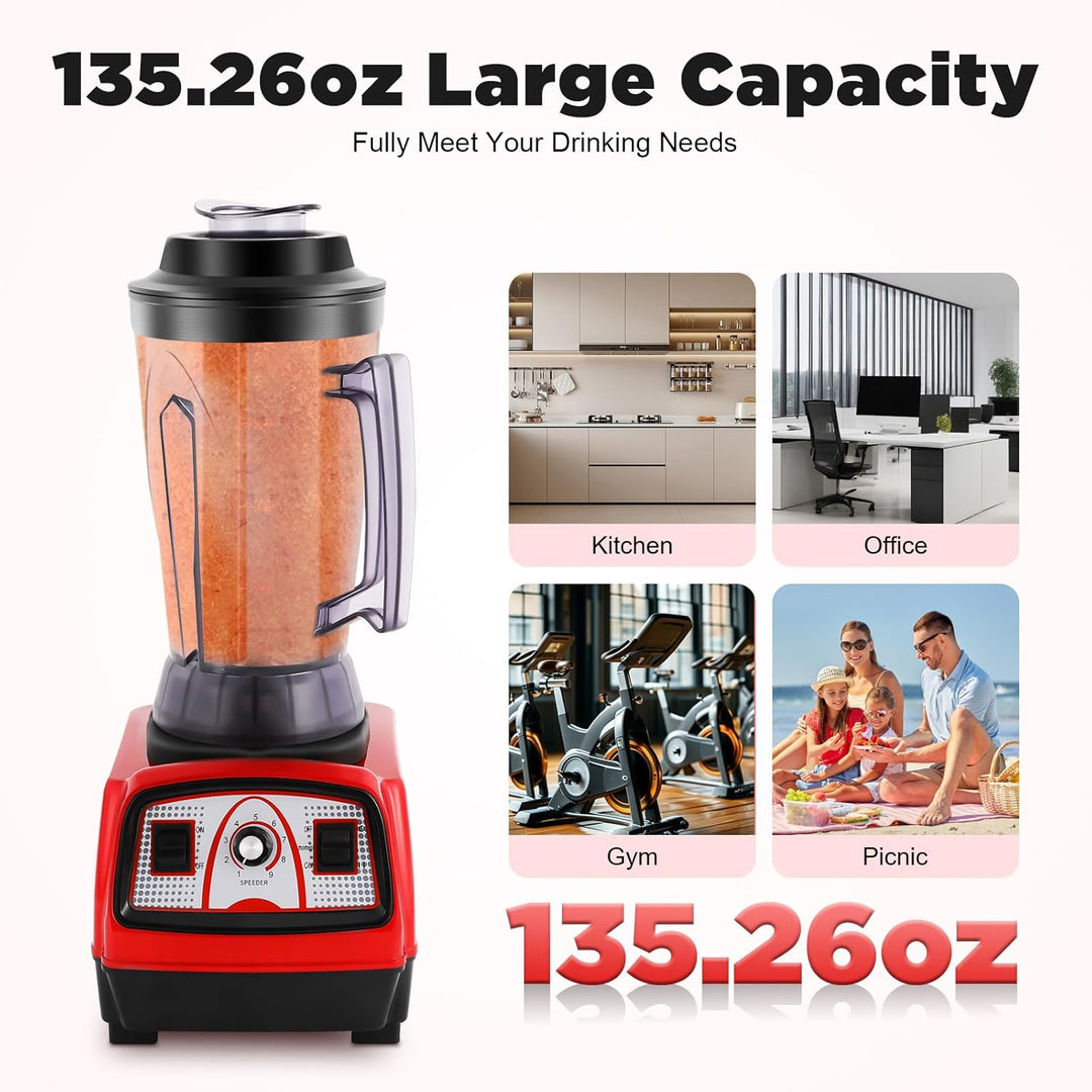 3.9L 2800W Kommerzielle Hochleistungs Standmixer Smoothie Maker Hochleistungsmixer Multi Standmixer