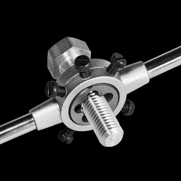 QUARKZMAN Die Stock Griffschlüssel-Set, 5/8-18 UNF Rundschneideisen und 38mm Schneideisenhalter (pas