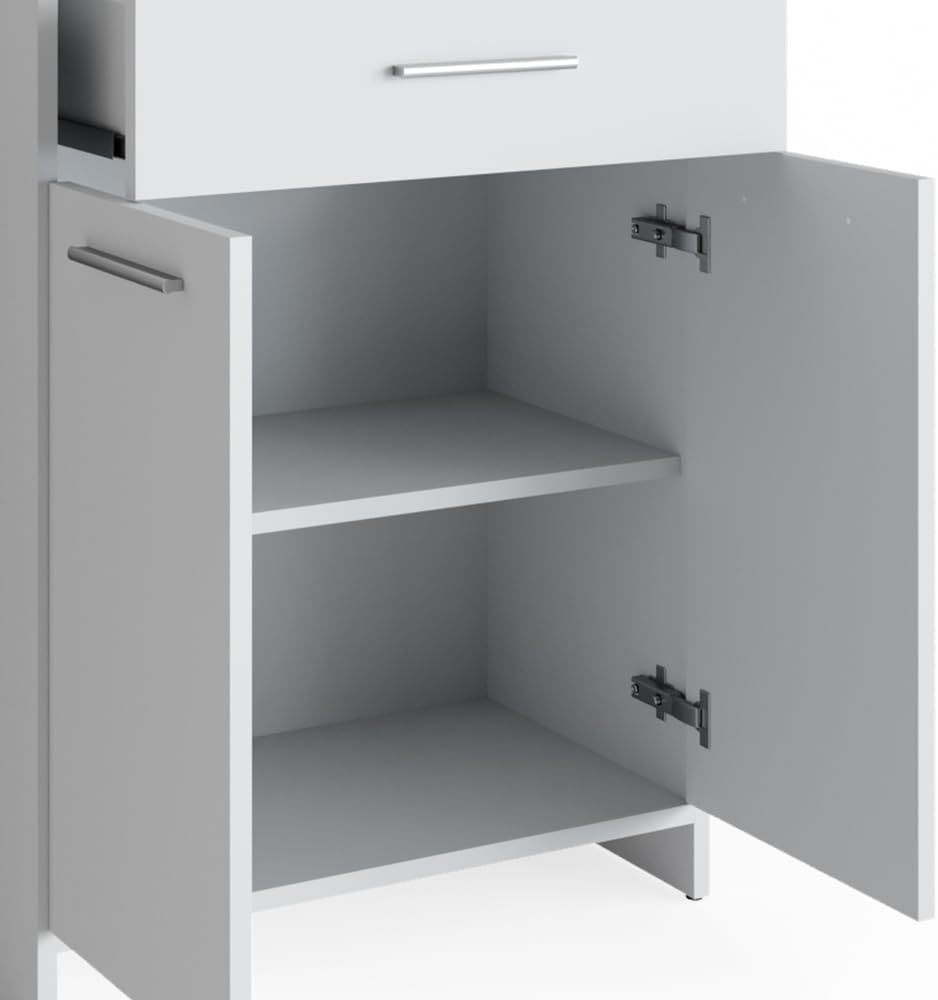 Vicco Midischrank Kiko, Weiss, 60 x 80 cm Weiss 60x80, Weiss 60x80