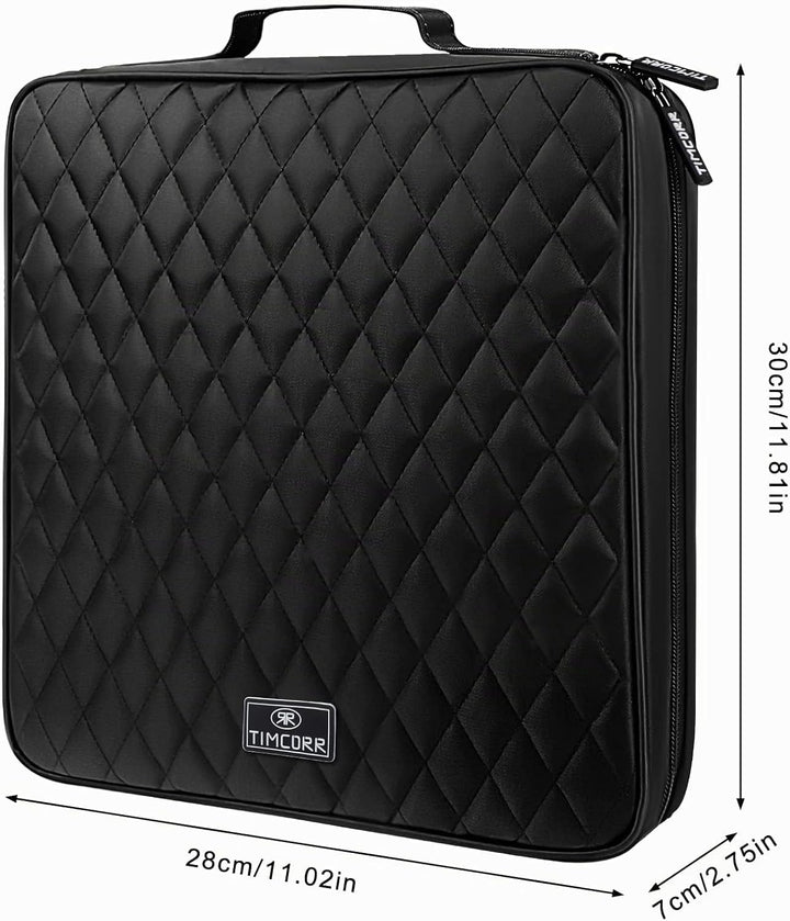 TIMCORR CD Tasche DVD Tasche Aufbewahrung, 160 Kapazität DVD Aufbewahrung CD Hülle DVD Hüllen Organi