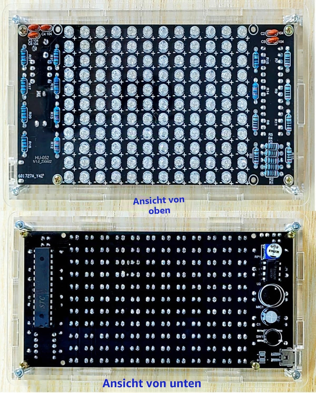 DIY Elektronik Bausatz, LED-Licht Musikalische Spektrum Elektronik Kit, Löten Bausatz mit Bauteilen,