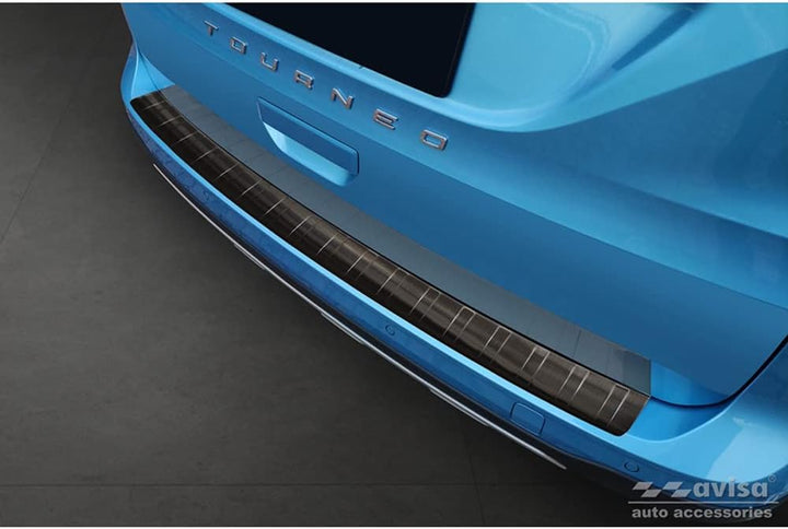 Avisa Schwarz Edelstahl Heckstossstangenschutz kompatibel mit Ford Tourneo Connect III 2022- 'Ribs'