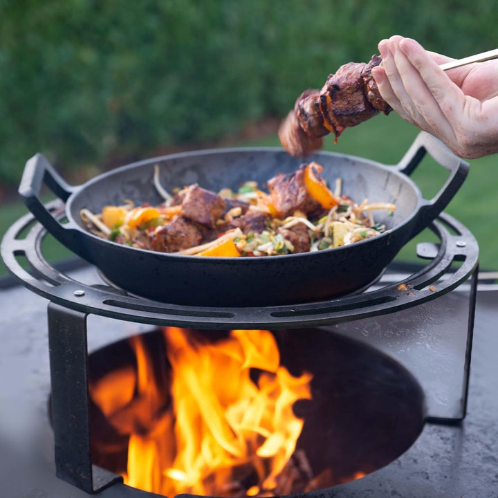 Barbecook Wok- und Dutch-Ofen-Halter Dynamic Centre mit 36 cm Durchmesser aus hitzebeständigem Stahl