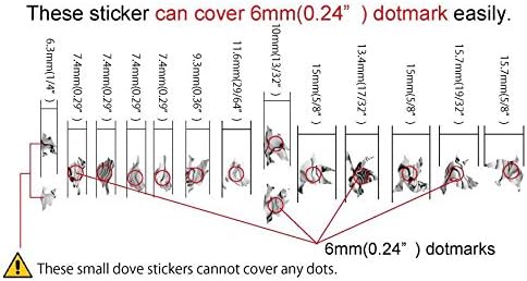 Inlay Stickers, Fret Mark-Dove (WS)