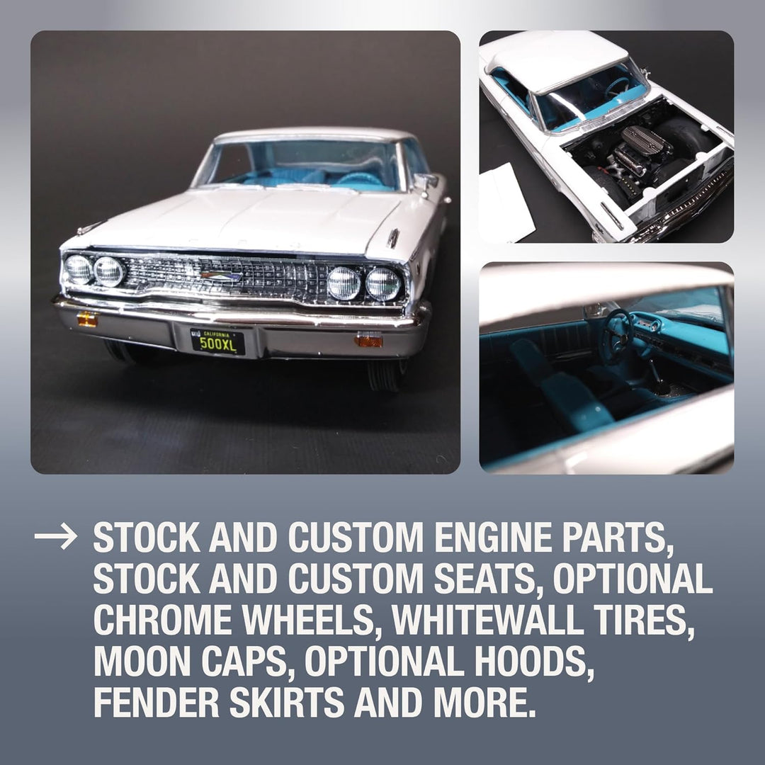 AMT AMT1186/12 1/25 1963 Ford Galaxie Plastikmodellbausatz