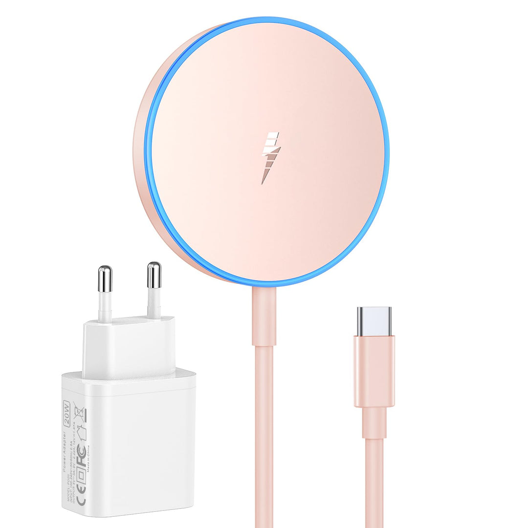 für MagSafe Ladegerät iPhone mit 20W Schnelles Adapter, Wireless Charger induktive ladestation für i