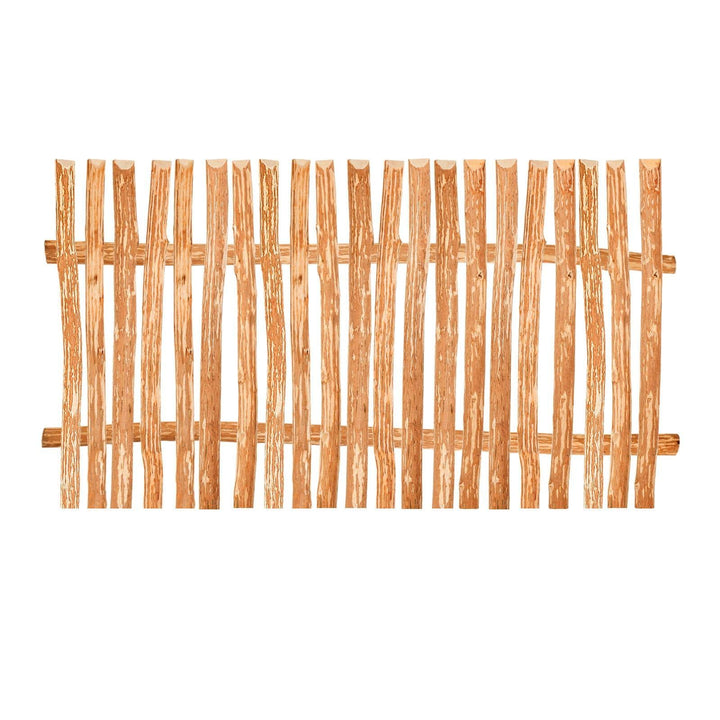 BooGardi Zaunelement Haselnuss · 144 Grössen · 80 x 90 cm (3-4 cm) · Staketenzaun Bausatz für Latten