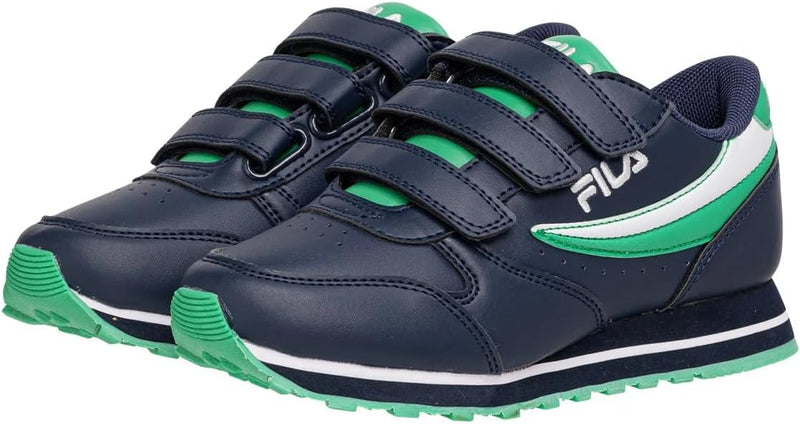 FILA Unisex Kinder Orbit Velcro Kids Sneaker 34 EU Fila Navy Deep Mint, 34 EU Fila Navy Deep Mint