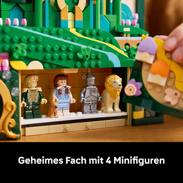 LEGO Wicked Emerald City Wandkunst - 3D Bauset für Erwachsene - Ausstellungsmodell mit 6 Minifiguren