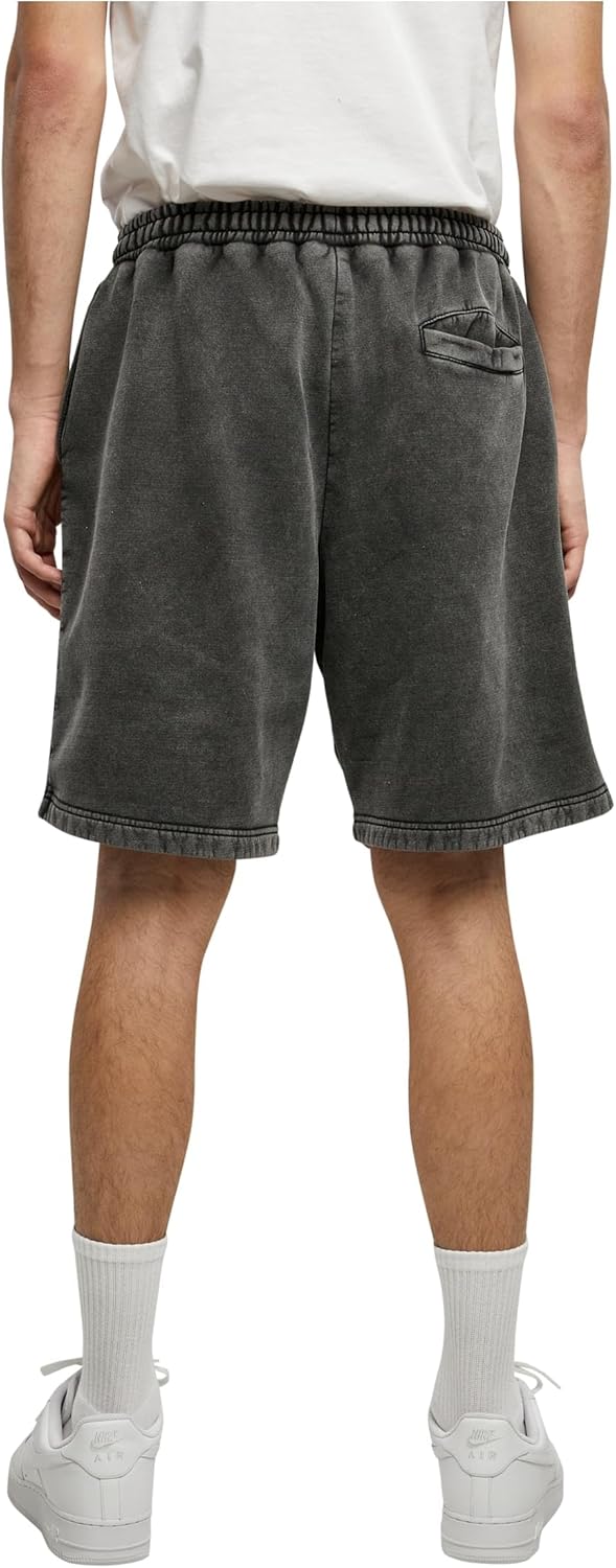 Urban Classics Herren Heavy Sand Washed Sweat Shorts, kurze Jogginghose für Männer, erhältlich in vi