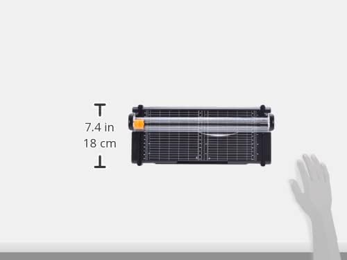 Fiskars Recycelte Papierschneidemaschine, A4, Mit titaniumbeschichteter Edelstahl-Klinge, Umweltfreu