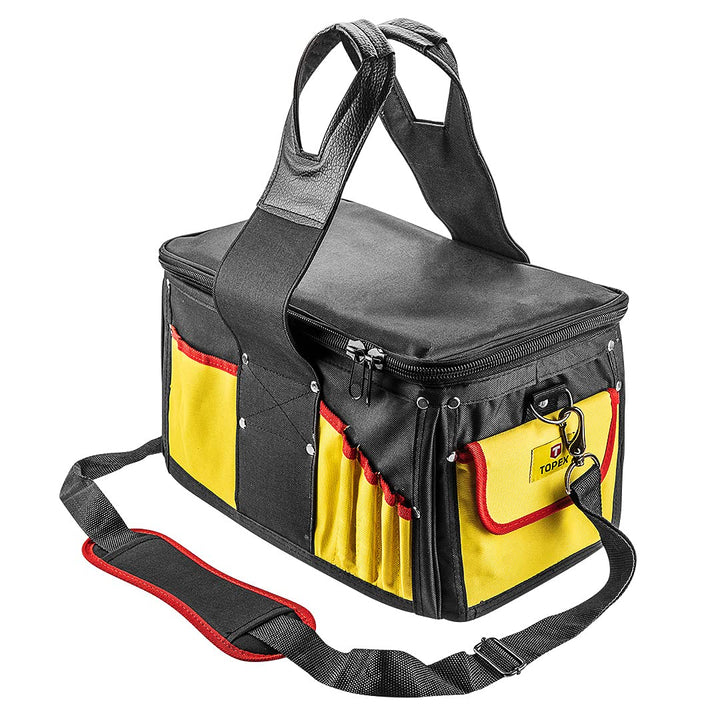 TOPEX 79r440 – Werkzeugtasche Hohe Widerstandsfähigkeit 16 Taschen Werkzeugtasche 16 Taschen, Werkze