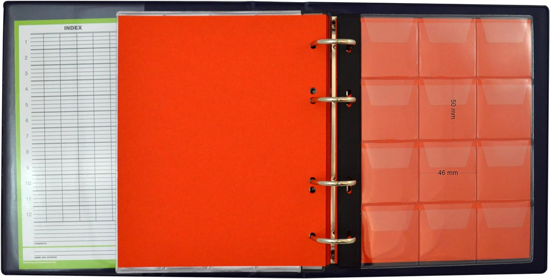 Collector Münz-Sammelalbum mit Etui für 300 Verschiedene Münzen-Grössen, von Grossen bis Kleinen Mün