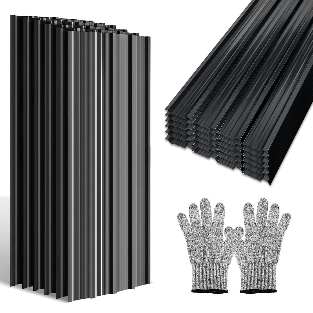 12x Trapezblech Profilblech 129 x 46 cm = 7 m² - 0,25 mm, Dachblech Verzinkter Wellblechplatten für