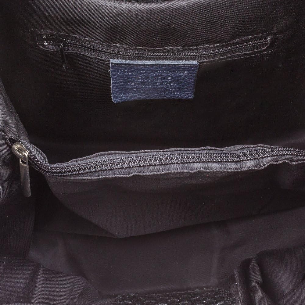 FIRENZE ARTEGIANI. Emanuela Damen-Tasche, echtes Leder, mit Schlangengravur, für Damen, hergestellt