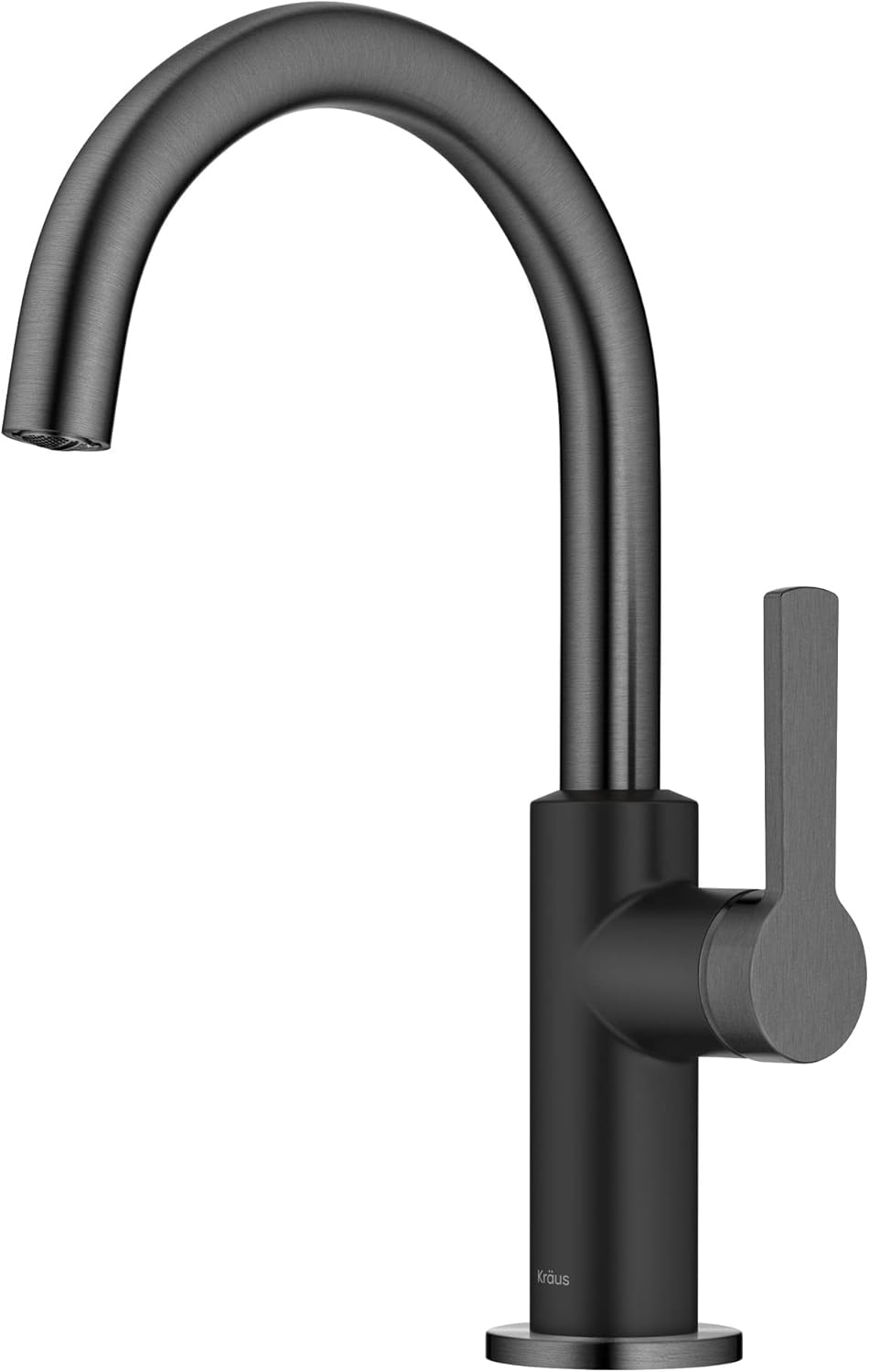 KRAUS Oletto KPF-2822MBSFSB Küchenarmatur mit einem Griff in mattem Schwarz/Spot-Free Black Stainles