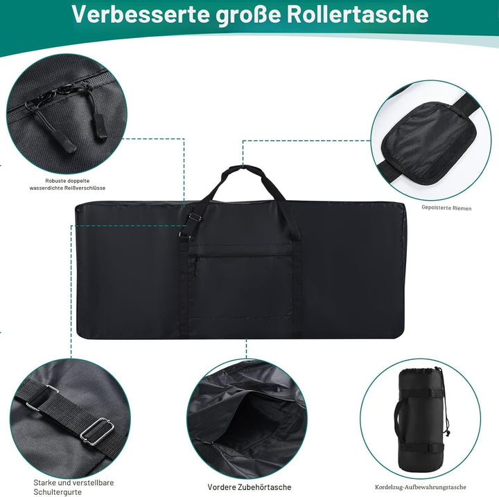 Scooter Tasche,Verbessert 900D Oxford Tasche für E-Scooter Wasserdicht，Universell E Roller tasche mi