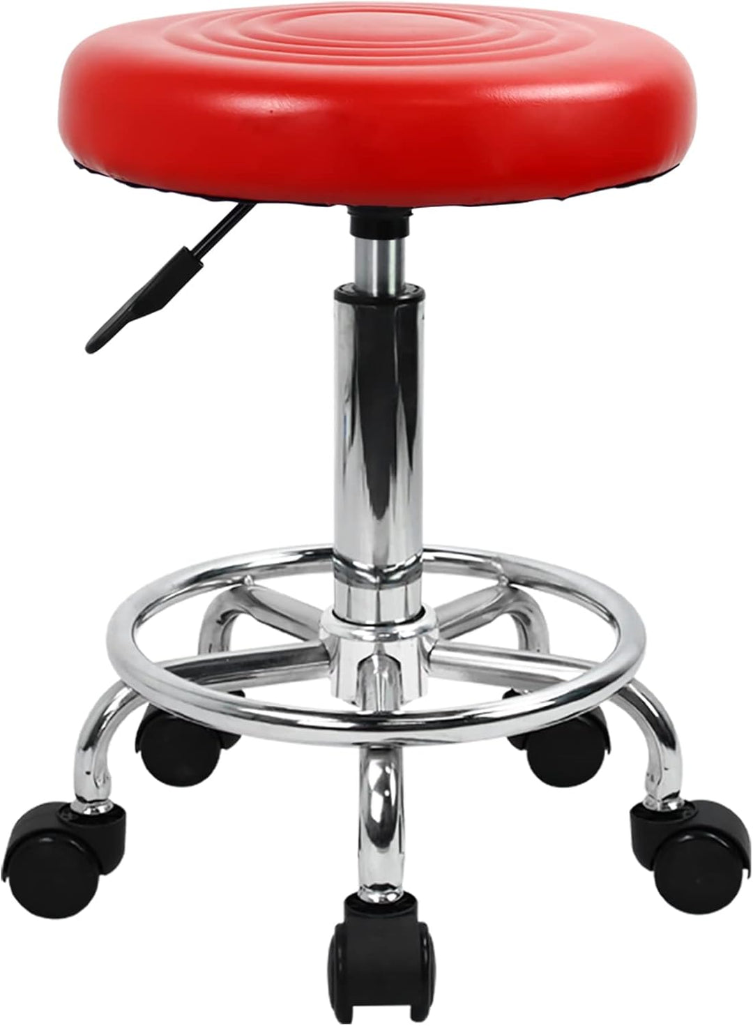 KKTONER Rollhocker mit Pedal (Rot), Rot