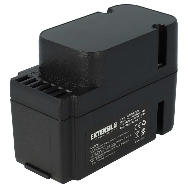 EXTENSILO Akku kompatibel mit Worx Landroid L1500i WG798E, M1000 WG791E.1, M1000i WG796E.1 Rasenrobo