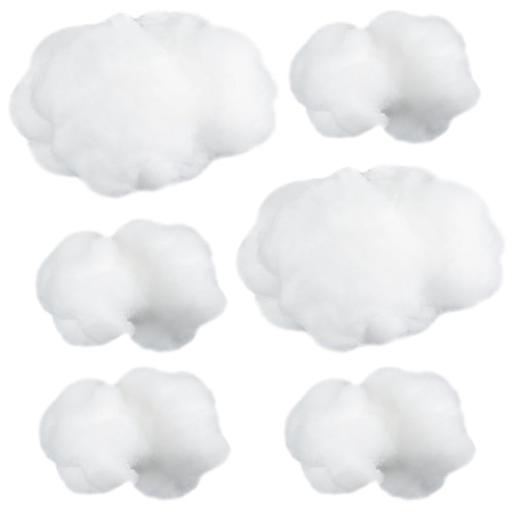 Jetec 6 Stücke Künstliche Wolke Requisiten Imitation 3D Wolke Hängende Dekorationen Wolken Form Raum