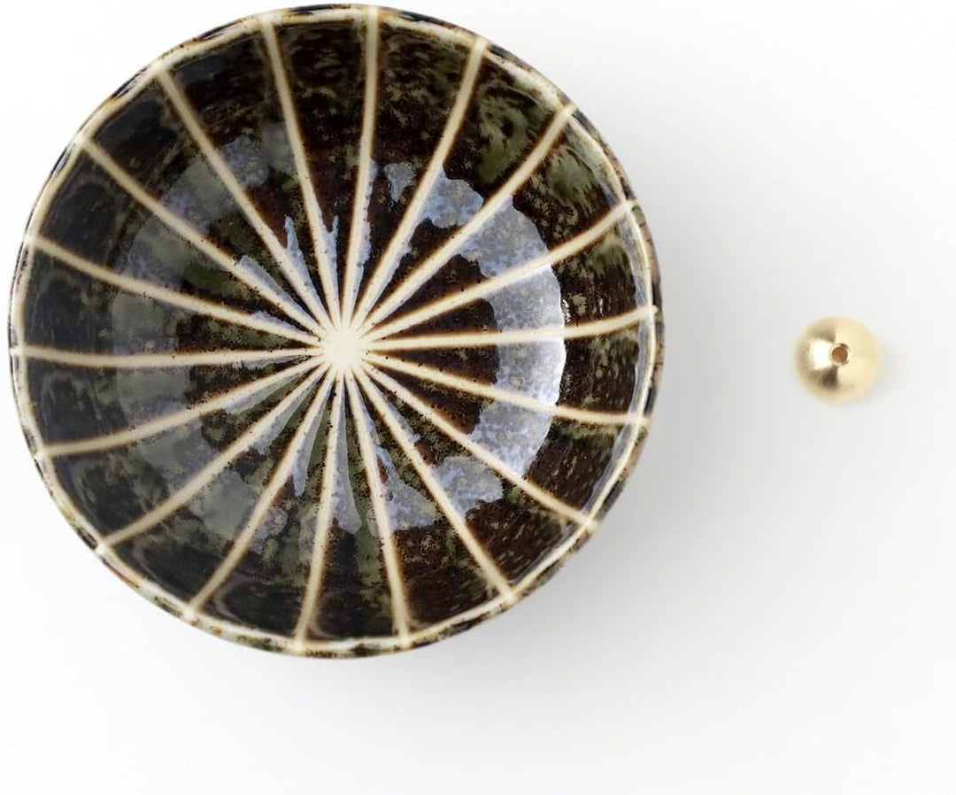 Asayu Japan Räucherstäbchenhalter - Grüner Lotus - Für Stäbchen 10cm, Made in Japan, Traditioneller