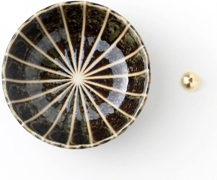 Asayu Japan Räucherstäbchenhalter - Grüner Lotus - Für Stäbchen 10cm, Made in Japan, Traditioneller