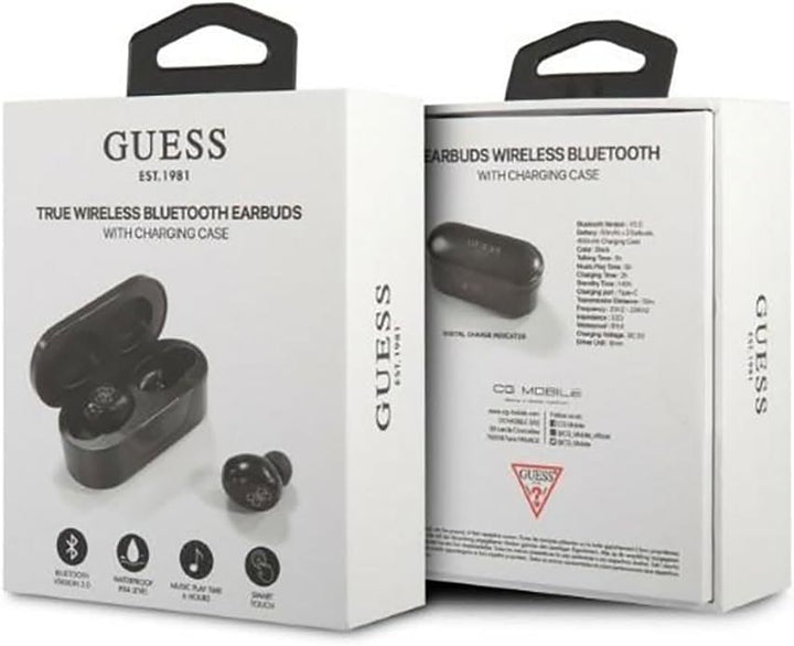 GUESS Kopfhörer Bluetooth GUTWST31EK TWS + Dockingstation Schwarz