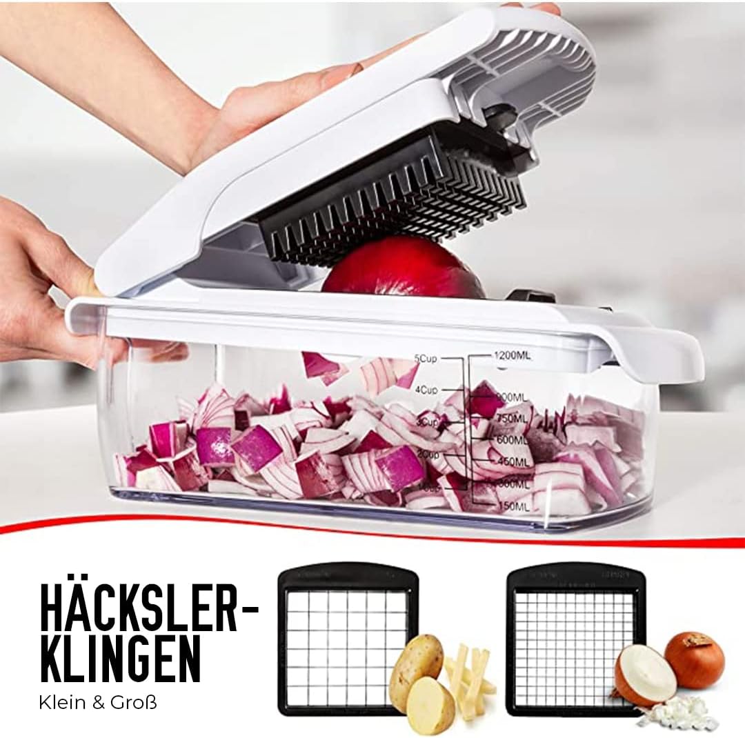 Gemüseschneider Mandoline Gemüsehobel - Gemüse Schneider Gurkenhobel Zwiebelschneider Kartoffelschne